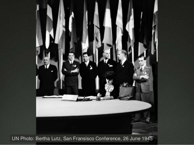 Bertha Lutz, San Francisco Conference, 26 June 1945 (1)
